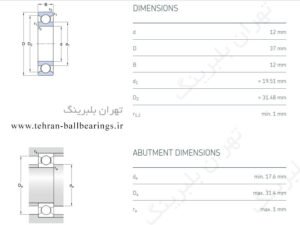 اطلاعات-دقیق-بلبرینگ-6301